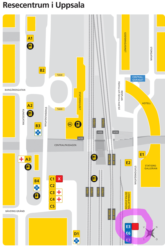 karta uppsala centralstation Karta Uppsala Centralstation Karta 2020 karta uppsala centralstation